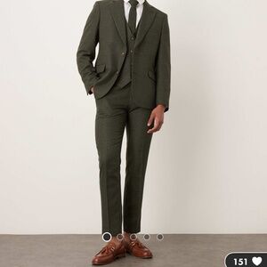 Green ASOS suit